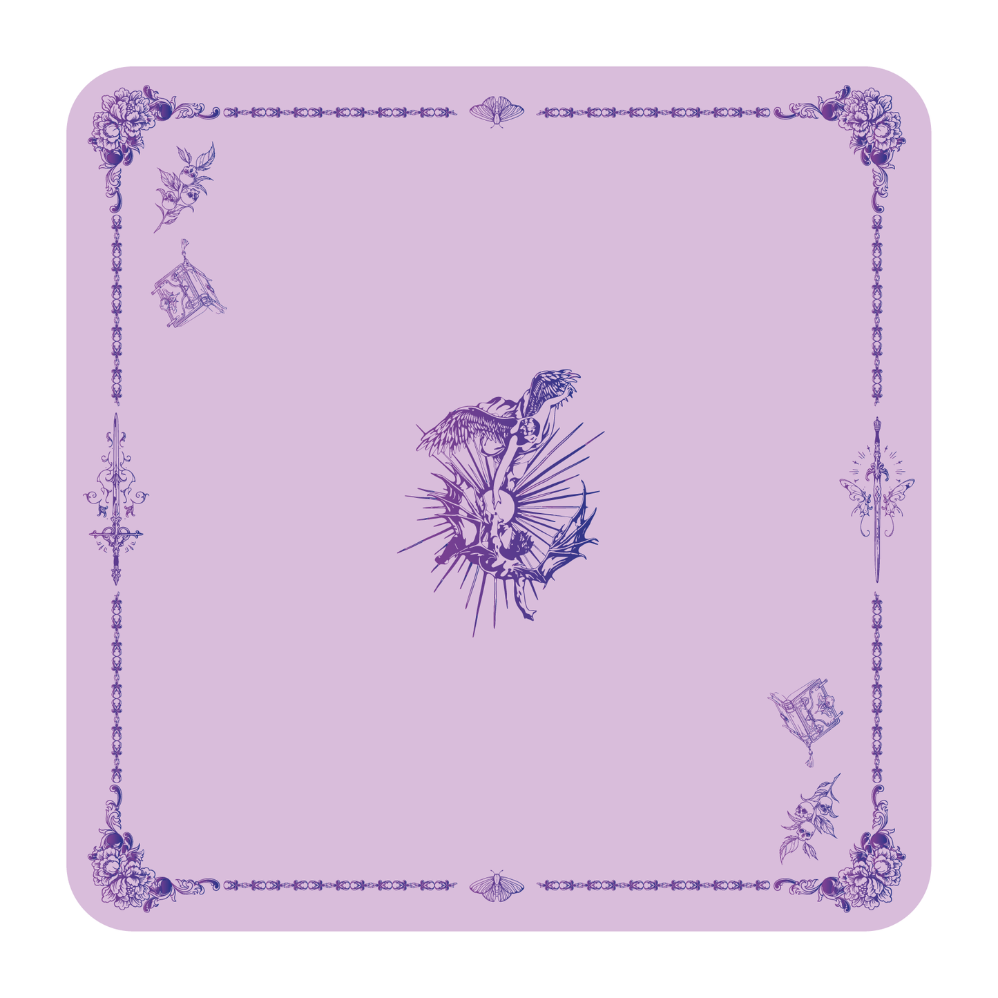 Tapete de Tela – Doble - Ángel y Demonio
