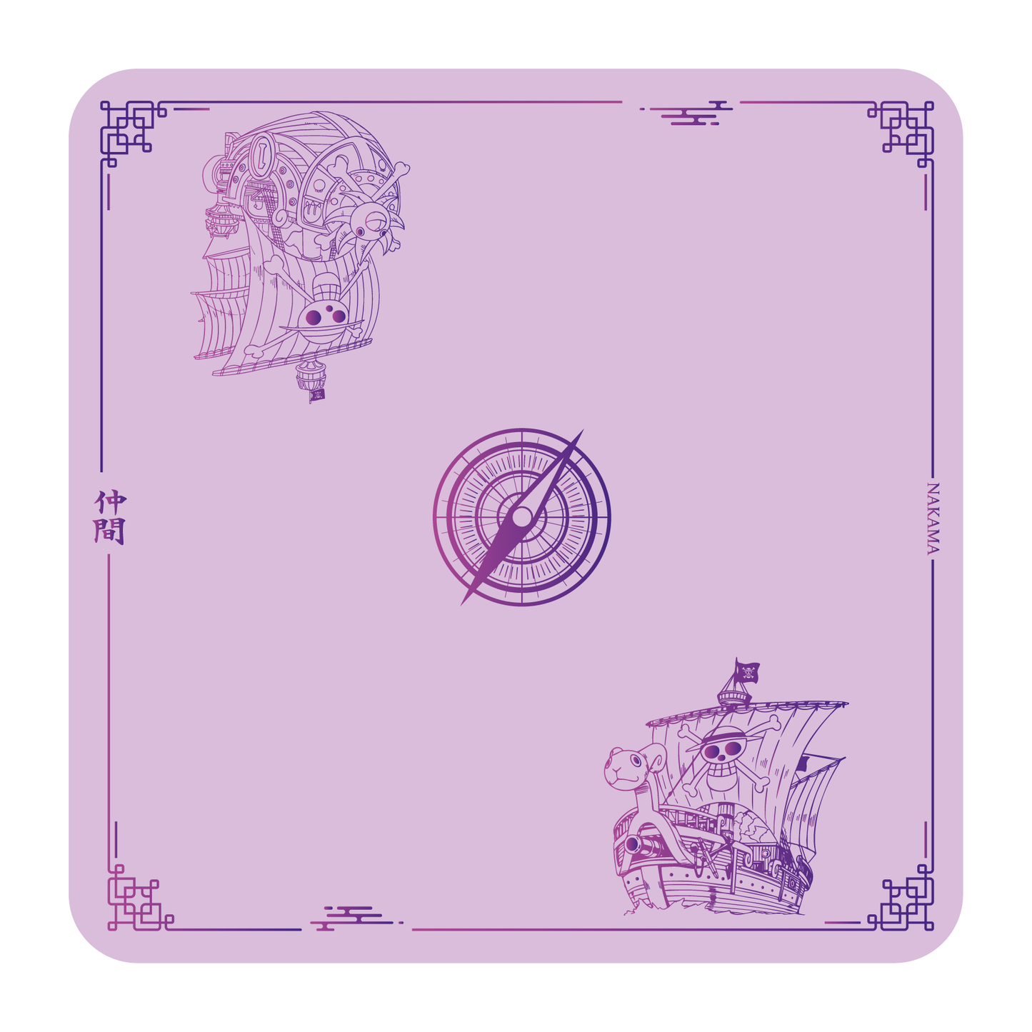 Tapete de Tela – Doble - Barcos Strawhat