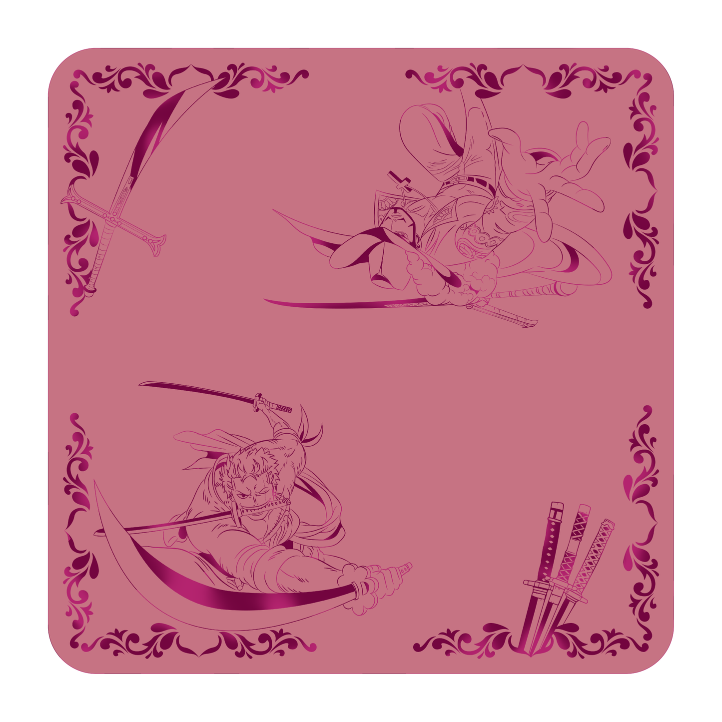 Tapete de Tela – Doble - Zoro Mihawk