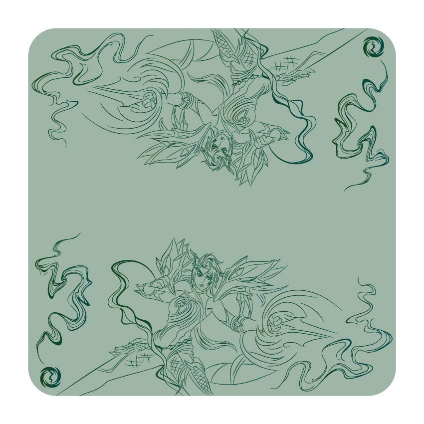 Tapete de Tela – Doble - Kai'sa Lagoon Dragon