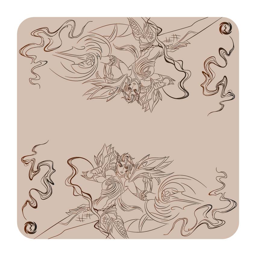 Tapete de Tela – Doble - Kai'sa Lagoon Dragon